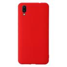 For Vivo X21 Shockproof Frosted TPU Protective Case(Red) - 1