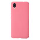 For Vivo X21 Shockproof Frosted TPU Protective Case(Pink) - 1