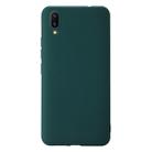 For Vivo X21 Shockproof Frosted TPU Protective Case(Green) - 1