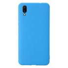 For Vivo X21 Shockproof Frosted TPU Protective Case(Light Blue) - 1