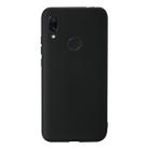 For Xiaomi Redmi 7 Shockproof Frosted TPU Protective Case(Black) - 1