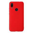 For Xiaomi Redmi 7 Shockproof Frosted TPU Protective Case(Red) - 1