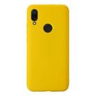 For Xiaomi Redmi 7 Shockproof Frosted TPU Protective Case(Yellow) - 1