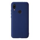 For Xiaomi Redmi 7 Shockproof Frosted TPU Protective Case(Dark Blue) - 1