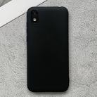 For Huawei Honor Play 3e Shockproof Frosted TPU Protective Case(Black) - 1