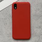 For Huawei Honor Play 3e Shockproof Frosted TPU Protective Case(Red) - 1