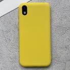 For Huawei Honor Play 3e Shockproof Frosted TPU Protective Case(Yellow) - 1