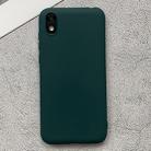 For Huawei Honor Play 3e Shockproof Frosted TPU Protective Case(Green) - 1