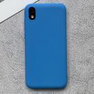 For Huawei Honor Play 3e Shockproof Frosted TPU Protective Case(Light Blue) - 1