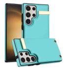 For Samsung Galaxy S23 Ultra 5G Metal Buckle Card Slots Phone Case(Green) - 1