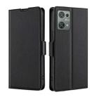 For Blackview Oscal C30 Ultra-thin Voltage Side Buckle Horizontal Flip Leather Phone Case(Black) - 1