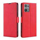 For Blackview Oscal C30 Ultra-thin Voltage Side Buckle Horizontal Flip Leather Phone Case(Red) - 1