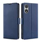 For CUBOT P60 Ultra-thin Voltage Side Buckle Horizontal Flip Leather Phone Case(Blue) - 1