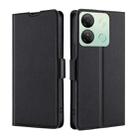 For Infinix Smart 7 HD Ultra-thin Voltage Side Buckle Horizontal Flip Leather Phone Case(Black) - 1