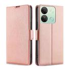 For Infinix Smart 7 HD Ultra-thin Voltage Side Buckle Horizontal Flip Leather Phone Case(Rose Gold) - 1