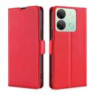 For Infinix Smart 7 HD Ultra-thin Voltage Side Buckle Horizontal Flip Leather Phone Case(Red) - 1