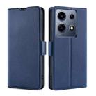 For Infinix Note 30 VIP 5G Ultra-thin Voltage Side Buckle Horizontal Flip Leather Phone Case(Blue) - 1
