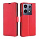 For Infinix Note 30 VIP 5G Ultra-thin Voltage Side Buckle Horizontal Flip Leather Phone Case(Red) - 1
