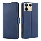 For Infinix Note 40 Pro 5G Ultra-thin Voltage Side Buckle Horizontal Flip Leather Phone Case(Blue) - 1