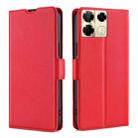 For Infinix Note 40 Pro 5G Ultra-thin Voltage Side Buckle Horizontal Flip Leather Phone Case(Red) - 1