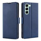 For Infinix Hot 50 5G Ultra-thin Voltage Side Buckle Horizontal Flip Leather Phone Case(Blue) - 1