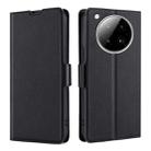 For Infinix Zero 40 4G Ultra-thin Voltage Side Buckle Horizontal Flip Leather Phone Case(Black) - 1