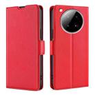 For Infinix Zero 40 4G Ultra-thin Voltage Side Buckle Horizontal Flip Leather Phone Case(Red) - 1