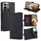 For Infinix Note 50 4G Ultra-thin Voltage Side Buckle Horizontal Flip Leather Phone Case(Black) - 1