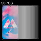 For Samsung Galaxy A40s 50 PCS Half-screen Transparent Tempered Glass Film - 1