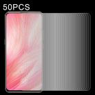 For Vivo X27 50 PCS Half-screen Transparent Tempered Glass Film - 1