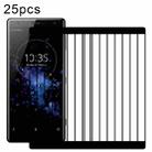 For Sony Xperia XZ2 25pcs 3D Curved Edge Full Screen Tempered Glass Film - 1