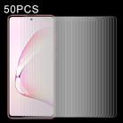 For Samsung Galaxy A81 50 PCS Half-screen Transparent Tempered Glass Film - 1