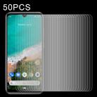 For Xiaomi Mi A3 50 PCS Half-screen Transparent Tempered Glass Film - 1