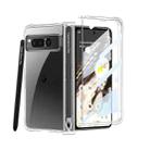 For Google Pixel Fold GKK Airbag Hinge Shockproof Phone Case with Pen(Transparent) - 1