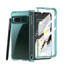 For Google Pixel Fold GKK Airbag Hinge Shockproof Phone Case with Pen(Green) - 1