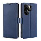 For Tecno Camon 20 Premier 5G Ultra-thin Voltage Side Buckle Horizontal Flip Leather Phone Case(Blue) - 1