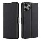 For Tecno Pova 6 Pro 5G Ultra-thin Voltage Side Buckle Horizontal Flip Leather Phone Case(Black) - 1