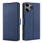 For Tecno Pova 6 Pro 5G Ultra-thin Voltage Side Buckle Horizontal Flip Leather Phone Case(Blue) - 1