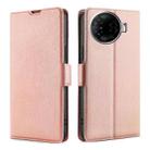 For Tecno Camon 30 Pro 5G Ultra-thin Voltage Side Buckle Horizontal Flip Leather Phone Case(Rose Gold) - 1