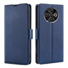 For Tecno Spark 30C 4G Ultra-thin Voltage Side Buckle Horizontal Flip Leather Phone Case(Blue) - 1