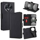 For Tecno Spark 30 4G Ultra-thin Voltage Side Buckle Horizontal Flip Leather Phone Case(Black) - 1