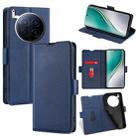 For Tecno Camon 40 Premier 5G Ultra-thin Voltage Side Buckle Horizontal Flip Leather Phone Case(Blue) - 1