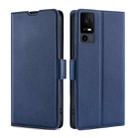 For TCL 40 XE 5G / 40X 5G T601D Ultra-thin Voltage Side Buckle Horizontal Flip Leather Phone Case(Blue) - 1