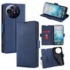 For TCL 50 NxtPaper 5G Ultra-thin Voltage Side Buckle Horizontal Flip Leather Phone Case(Blue) - 1