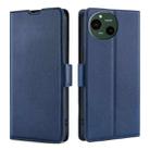 For Sharp Aquos R9 Ultra-thin Voltage Side Buckle Horizontal Flip Leather Phone Case(Blue) - 1