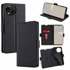 For Sharp Aquos R10 Ultra-thin Voltage Side Buckle Horizontal Flip Leather Phone Case(Black) - 1