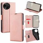 For Sharp Aquos R10 Ultra-thin Voltage Side Buckle Horizontal Flip Leather Phone Case(Rose Gold) - 1