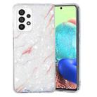 For Samsung Galaxy A32 4G IMD Shell Pattern TPU Phone Case(White Marble) - 1