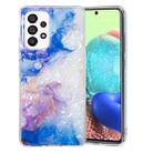 For Samsung Galaxy A33 5G IMD Shell Pattern TPU Phone Case(Sky Blue Purple Marble) - 1