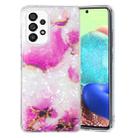 For Samsung Galaxy A52 4G / 5G IMD Shell Pattern TPU Phone Case(Red Marble) - 1